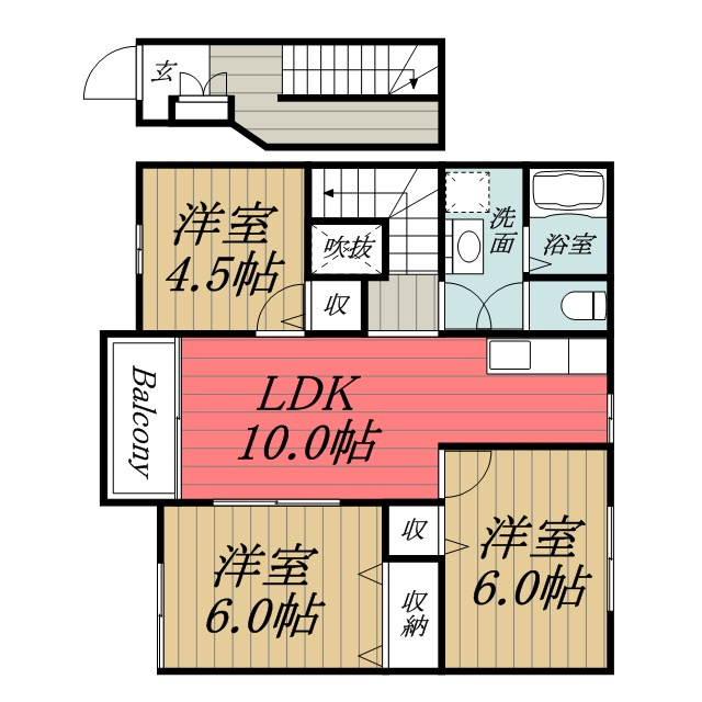 【間取り】 | グランメゾン　Ⅱ