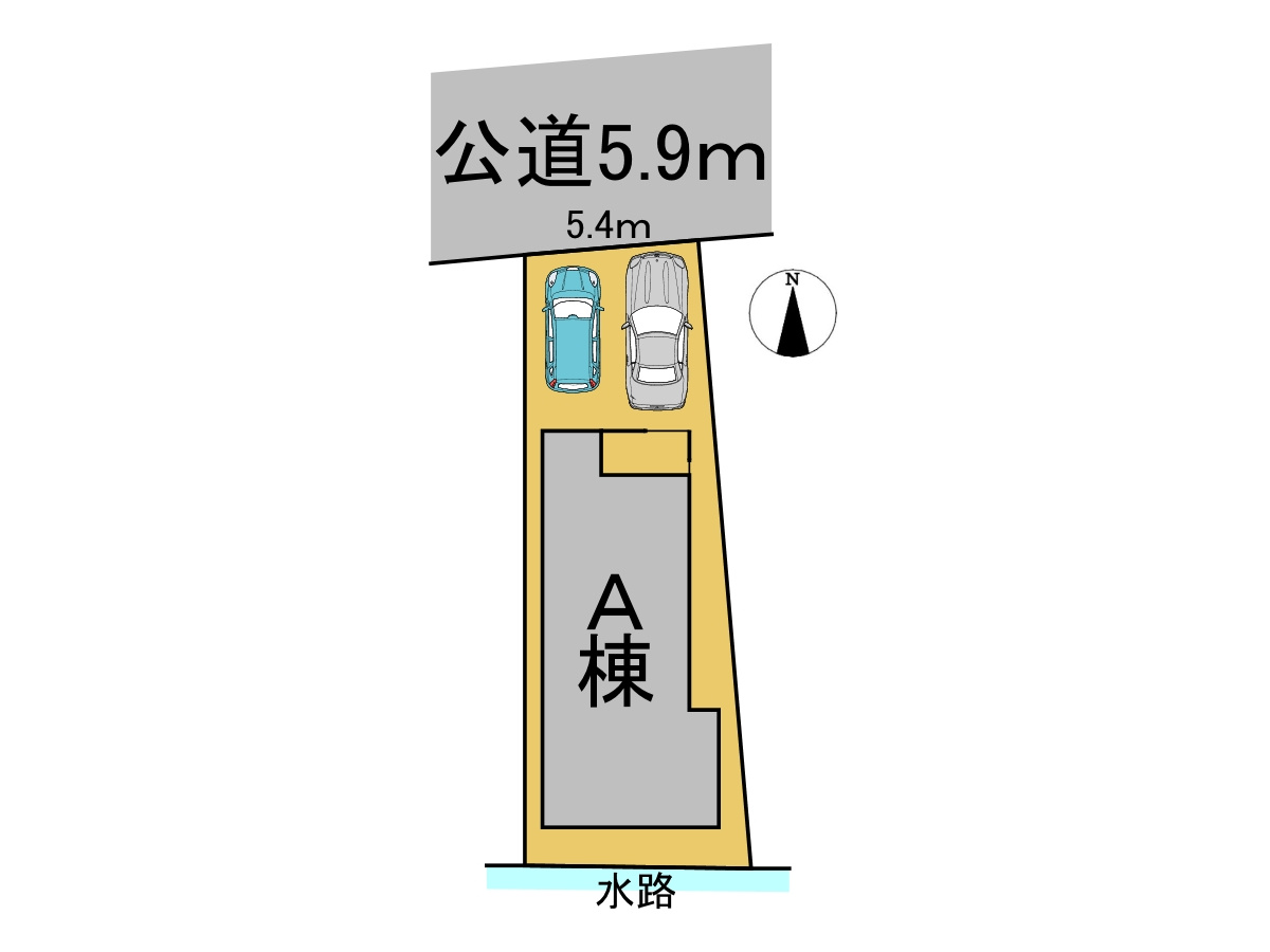 新築戸建　岐阜市高森町Ⅱ　全1区画分譲の区画図|■区画図
■YAMADA電機の　ヤマダ不動産　株式会社リライフ　
いつでもお問合わせ下さい。