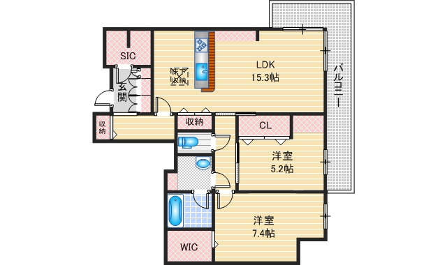 グランプルミエールの間取り
