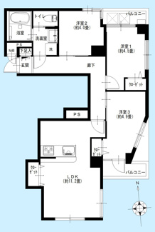 【間取り】 | ライオンズマンション駒場