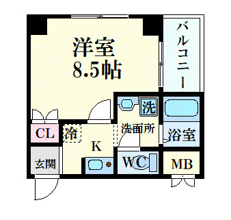 ＩＦ都島の間取り
