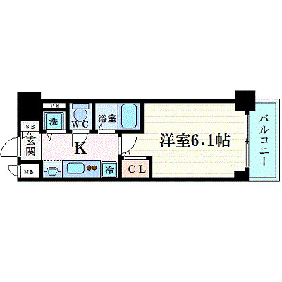 プレサンス名古屋ＳＴＡＴＩＯＮアブソリュートの間取り