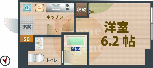 【間取り】 | VISTA　SHIN-KOENJI.S | 1Kのお部屋です。