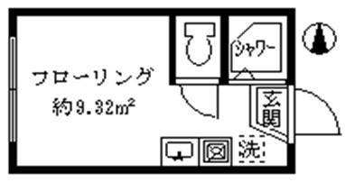 中野区若宮２丁目のアパートの間取り