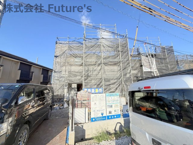 三郷市新和2丁目　新築戸建　全3棟　3号棟の外観|現地の写真になります。