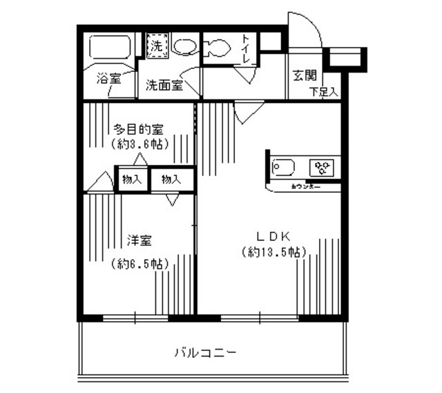ルミエール妙蓮寺Ⅱの間取り
