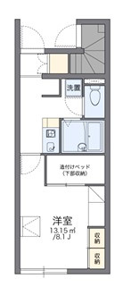 レオパレスかさぎのの間取り