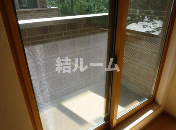 板橋区大山金井町のアパートのバルコニー