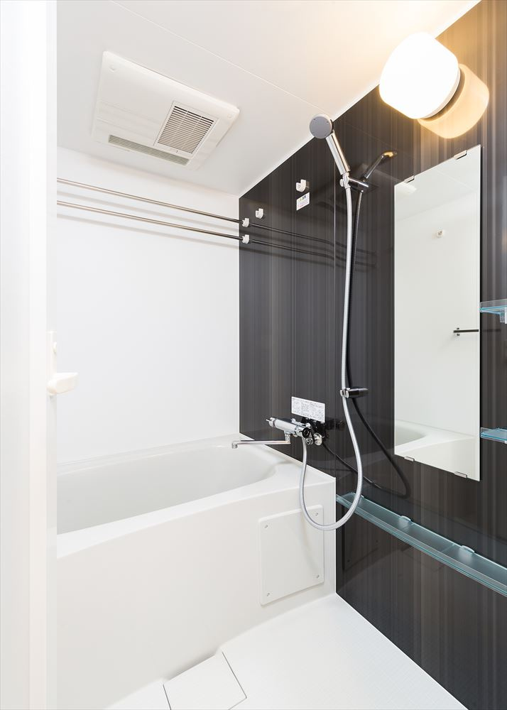 DIPS大山熊野町の浴室|コンパクトで使いやすいお風呂です