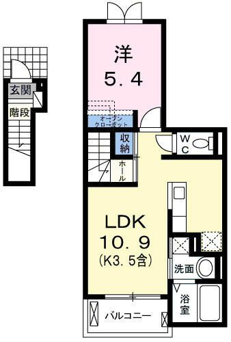 プラシードＣＯＣＯの間取り