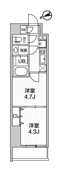 【間取り】 | ＴＡＳＵＫＩ　ＲＩＣＨＥＳＳＥ　ＫＡＭＡＴＡ | 間取り図