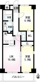 【間取り】 | エグゼシャトー四番館 | 間取りです。