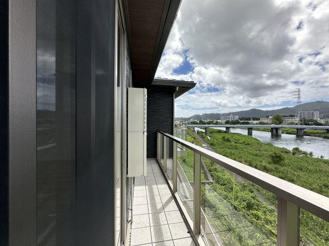 シャーメゾン鏡川のバルコニー