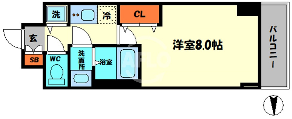 スワンズシティ天満橋の間取り|スワンズシティ天満橋　間取り