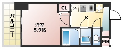 大阪難波Noahの間取り