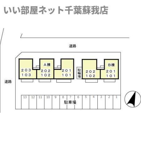 ツインハーモニー　ＡＢの区画図