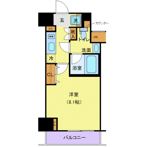 ジェノヴィア新宿中落合スカイガーデンの間取り