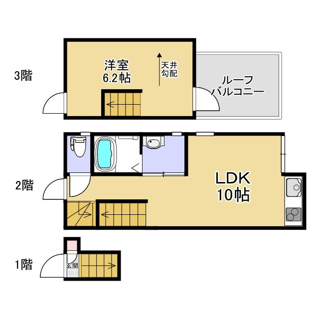 HSフラットの間取り