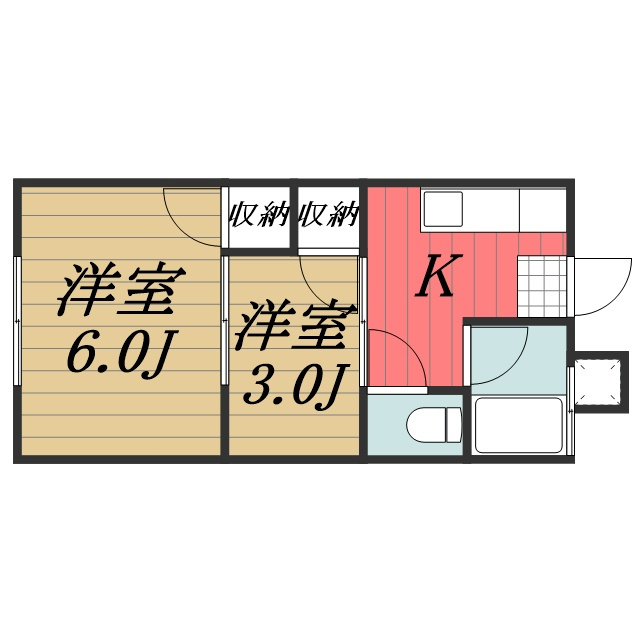 小松荘の間取り