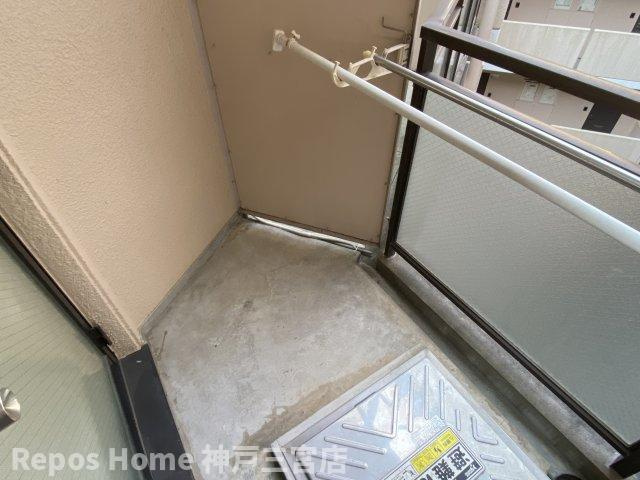 普茶マンションのバルコニー