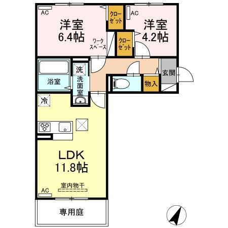 D´プレイス　みずき台の間取り