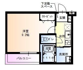 フジパレス新高Ⅱ番館の間取り