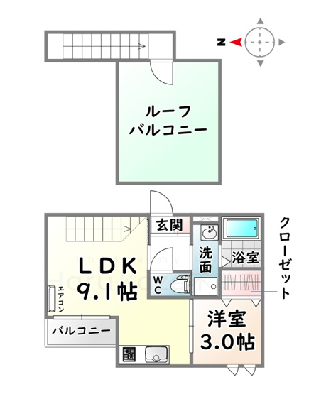 【間取り】 | Grandtic Moralis N【名古屋市賃貸・オートロック】