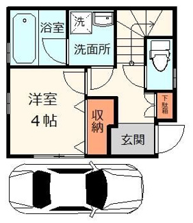 【間取り】 | 貸家　新座市大和田 | １階