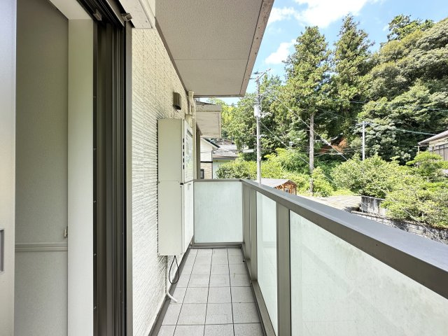 ベレオ東久万のバルコニー