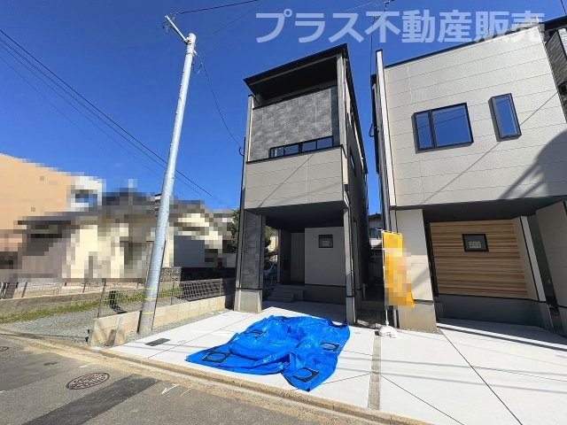 【外観】 | 福岡市東区筥松1丁目1期　1号棟（全3棟）【仲介手数料無料・0円】 | 完成しました。物件内部もご見学頂けます。プラス不動産販売にお任せ下さい。