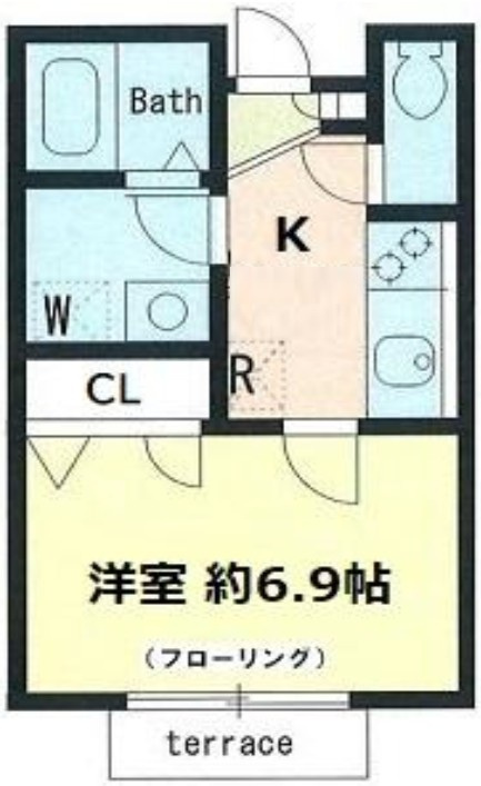 メゾン・シャルムの間取り|間取りです。