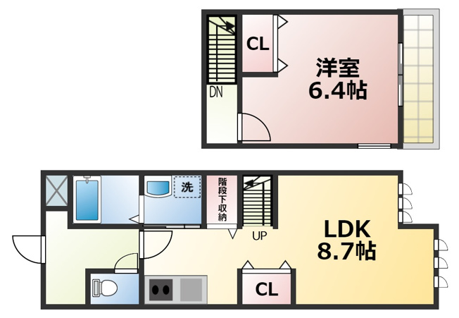 【間取り】 | トリアノン東中浜　仲介手数料無料