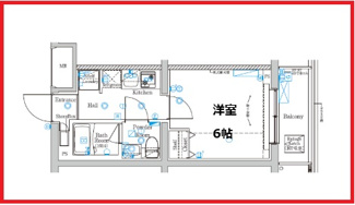 【間取り】 | アゼストお花茶屋Ⅳ