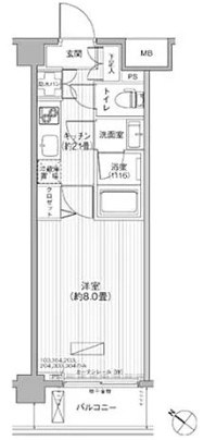 【間取り】 | クラール阿佐ヶ谷