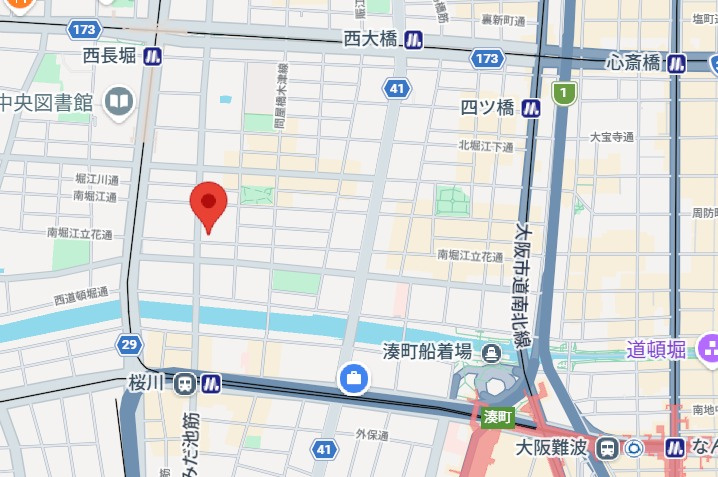 南堀江プライマリーワンの地図