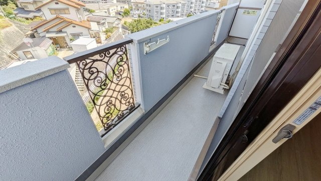 ソシア上土井Ⅲのバルコニー