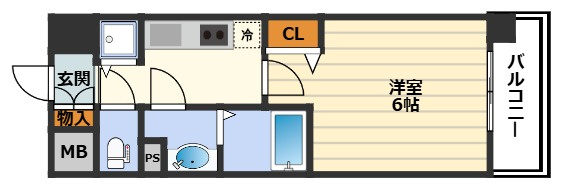 プレサンス梅田東ディアロの間取り