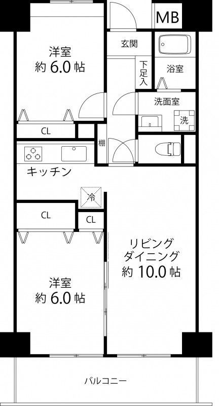 T's garden東尾久（旧グランコート東尾久）の間取り|間取りです。
