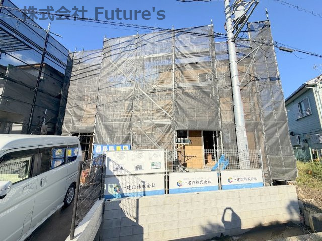 三郷市新和2丁目　新築戸建　全3棟　2号棟の外観|現地の写真になります。