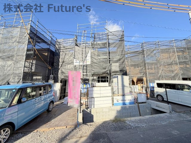 三郷市新和2丁目　新築戸建　全3棟　2号棟の外観|現地の写真になります。