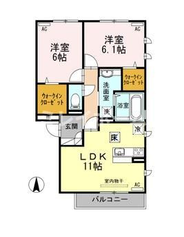 アルページュ大森D棟の間取り
