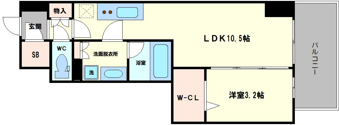 アーバネックス阿波座駅前の間取り