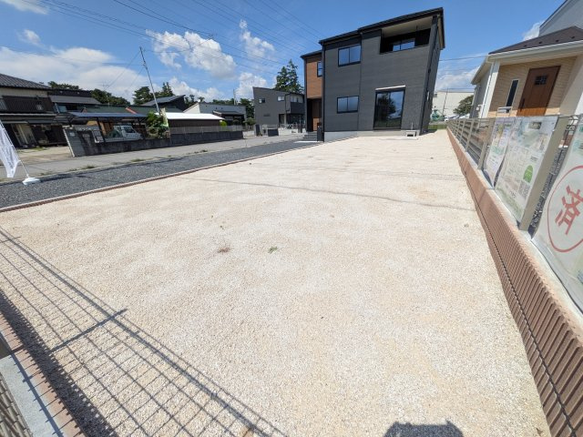 第1常総市坂手町　新築戸建　1号棟の庭|日当たりや広さを現地で体感してください。理想のガーデニングや家庭菜園を始めてみませんか。