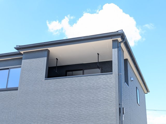 第1常総市坂手町　新築戸建　1号棟のバルコニー