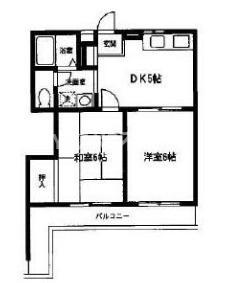 大和市鶴間１丁目の賃貸マンションの間取り