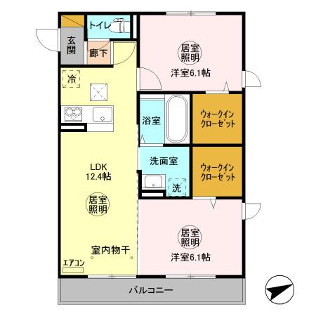 レフィナードの間取り|間取図