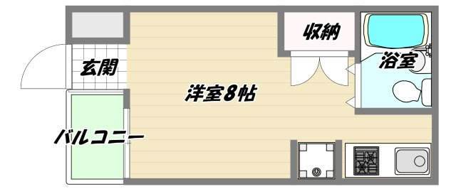 大阪市淀川区西宮原１丁目の賃貸マンションの間取り
