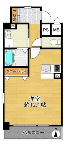レフィナード茨木の間取り