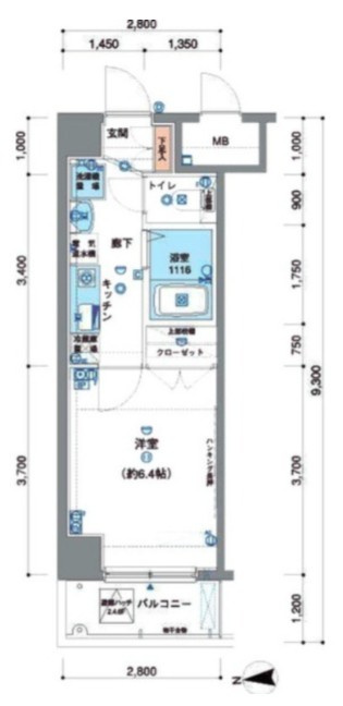 スパシエフィールドS新都心の間取り