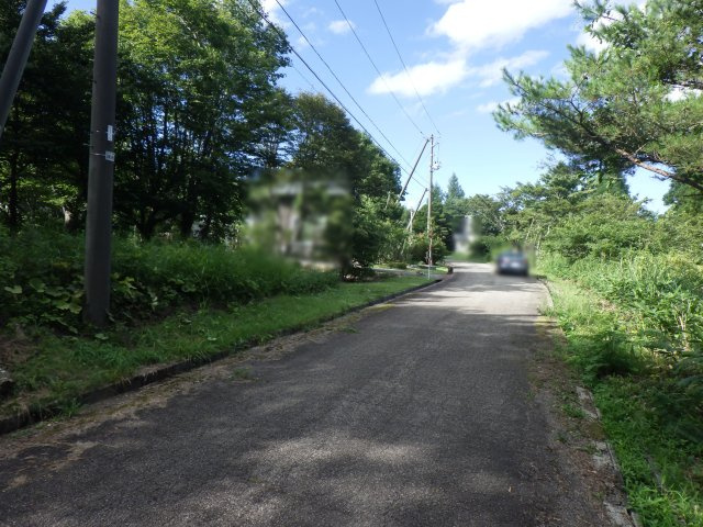 羽鳥湖高原住宅保養地①の前面道路含む現地写真